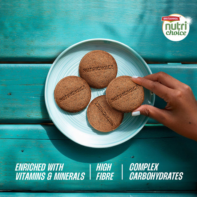 Britannia NutriChoice Ragi Cookies | Diabetic Friendly | Zero Added Sugar & 0% Maida 150 g Combo