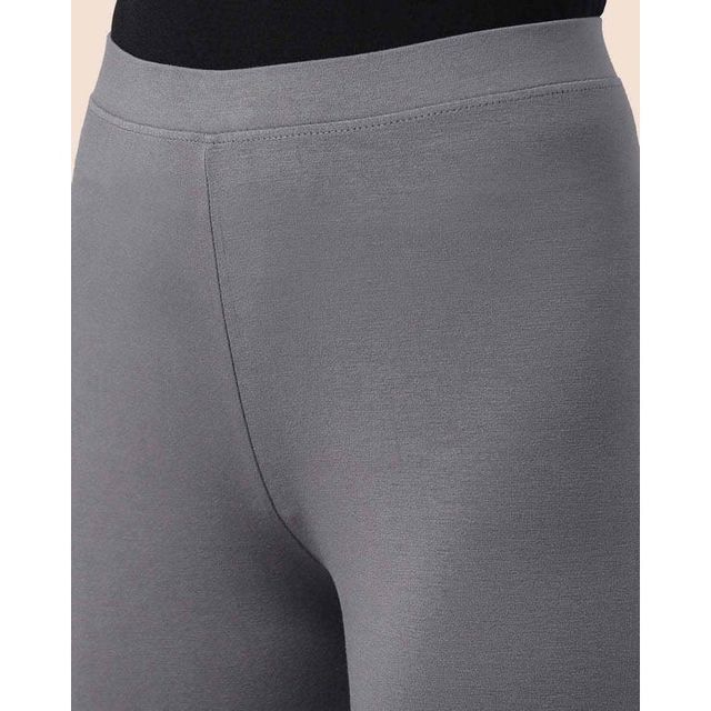 Twin Birds Women's Viscose Churidar Legging | 1503V | Steel Grey - S