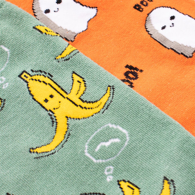 Thela Gaadi Unisex 78% Cotton, 17% Spandex, and 5% Elastic Socks | Olive and Orange - Free Size