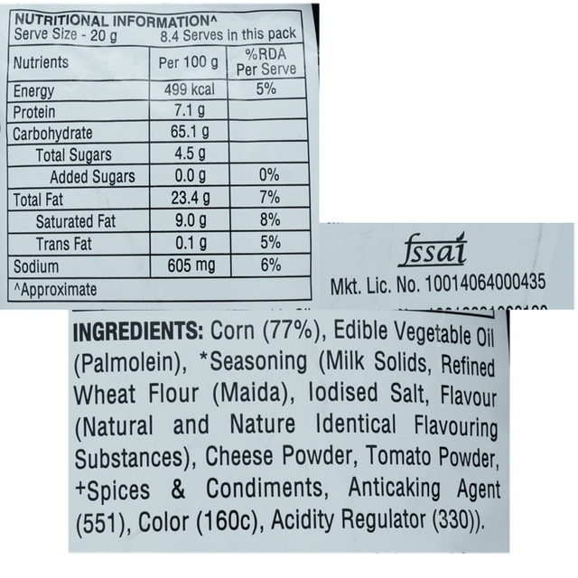 Doritos Nacho Chips - Cheese Flavour 153 g Combo