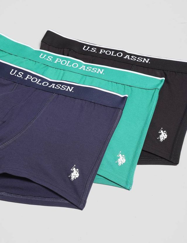 U.S. Polo Assn. | Underwear Pack of 3 | XL | Trunks | ET004 | Black, Green And Navy