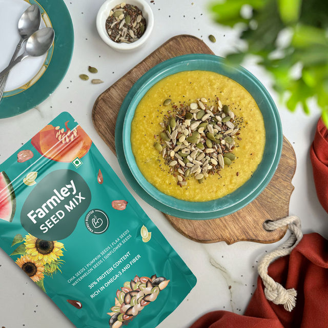 Farmley Seed Mix Superfood Rich In Protein- Pumpkin, Watermelon, Sunflower, Flax, Chia Seeds