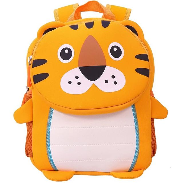 Toyshine Fun Animals Tiger Backpacks for Kids - Mini Size - Orange