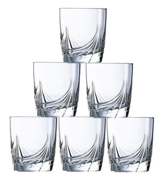 Luminarc Ascot Whiskey Glass Set | 300 ml | Durable | Dishwasher Safe | Elegant Cocktail Tumblers