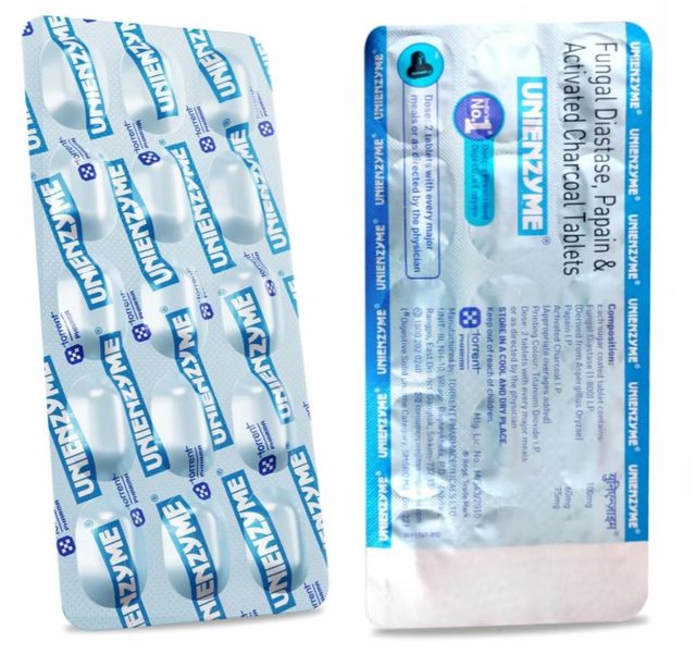 Unienzyme Tablet With Activated Charcoal
