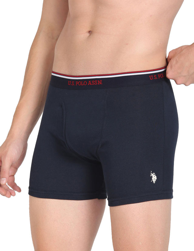 U.S. Polo Assn. | Underwear Pack of 3 | M | Trunks | I667 | Black, Grey Melange and Navy