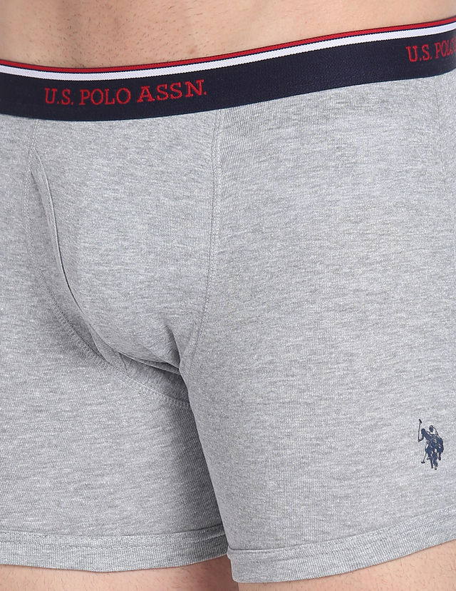 U.S. Polo Assn. | Underwear Pack of 3 | M | Trunks | I667 | Black, Grey Melange and Navy