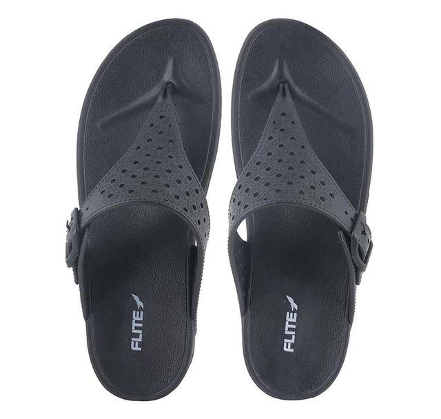 Flite Slippers FL-430 Black For Women-6UK