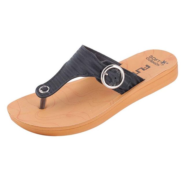 Flite Pu Slipper Pul 61 Black For Women Size-7