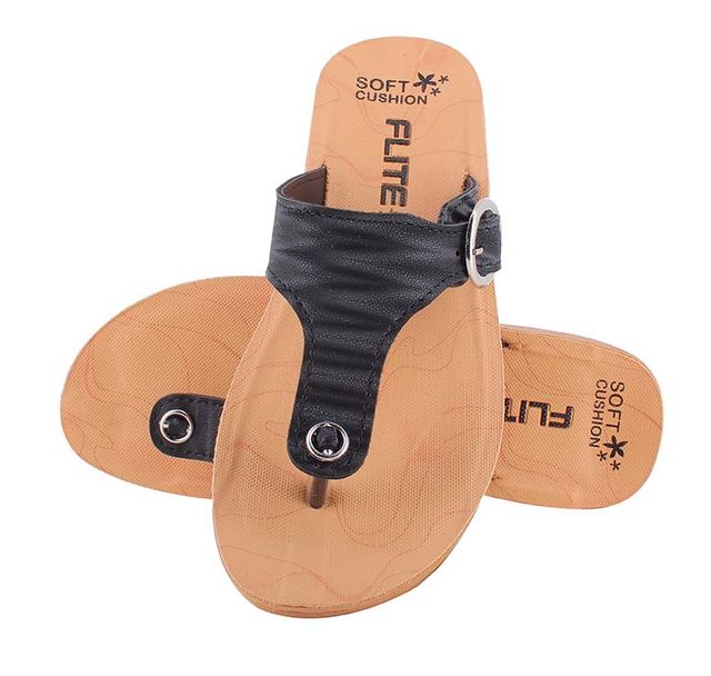Flite Pu Slipper Pul 61 Black For Women Size-7