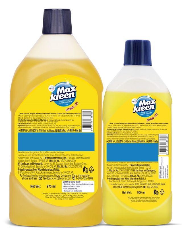 Maxkleen Citrus Joy Disinfectant Floor Cleaner | Can