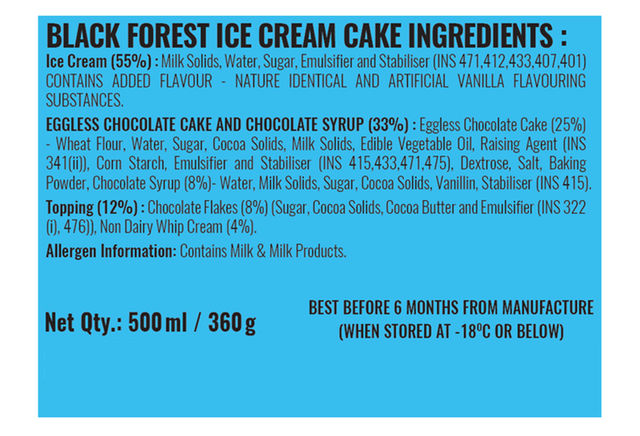 Dairy Day Black Forest Ice Cream Cake
