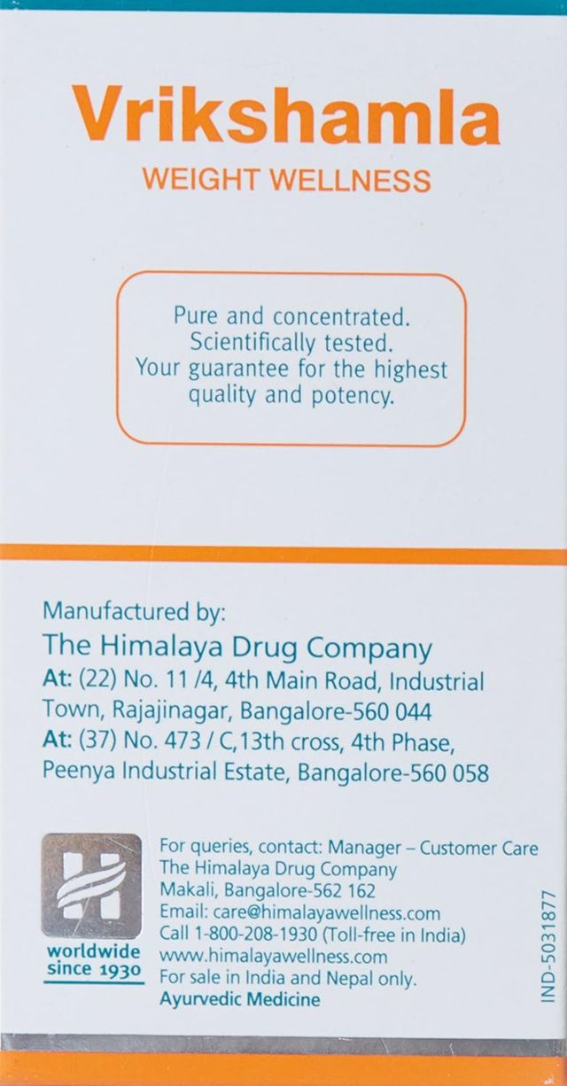 Himalaya Pure Herbs Vrikshamla Weight Wellness Tablet