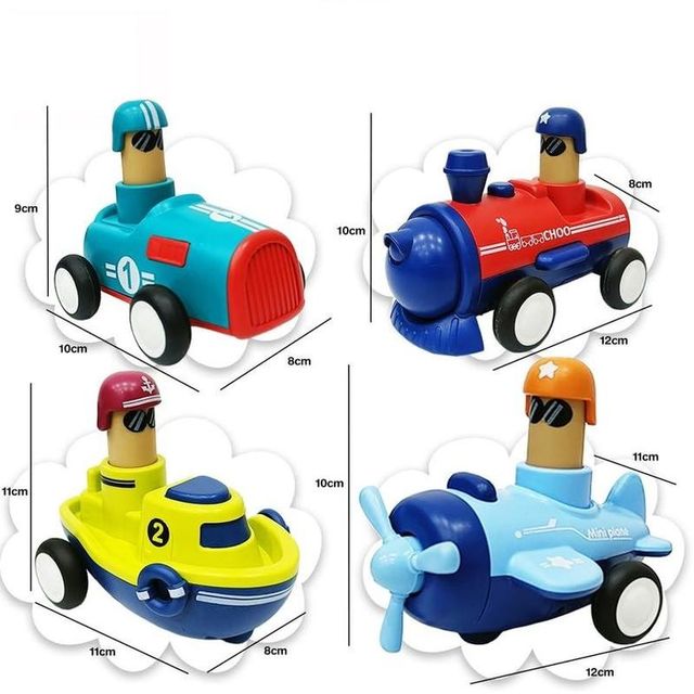ToyBharat Press n Go Baby Toys Car for Kids Pull Back Car Toys