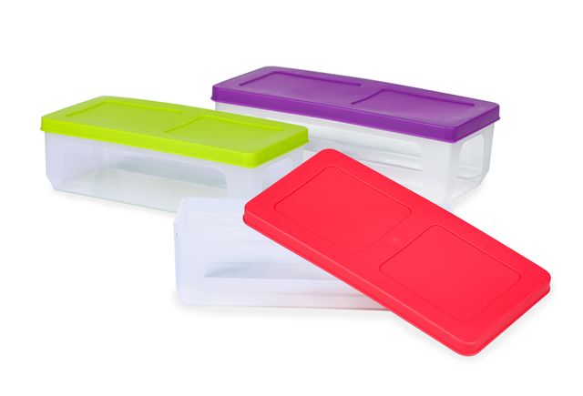 Varmora Multi Utility Plastic Storage Boxes - Set of 3 (Colour May Vary)