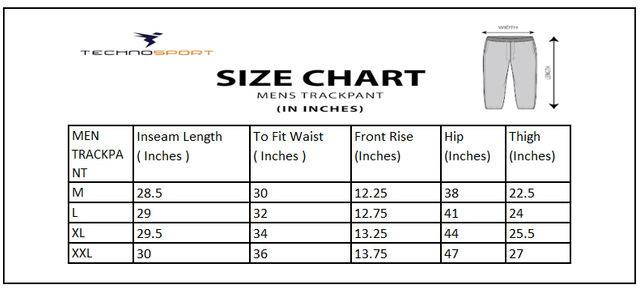 Technosport Men Poly Melange Slim Fit Sports Trackpants with TECHNO DRY | Black Melange | L