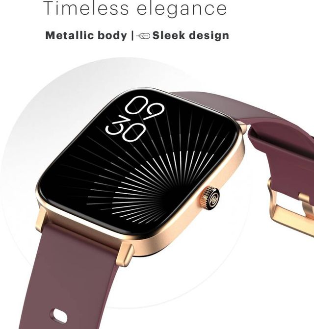 Noise ColorFit Icon 2 Smartwatch - Deep Wine
