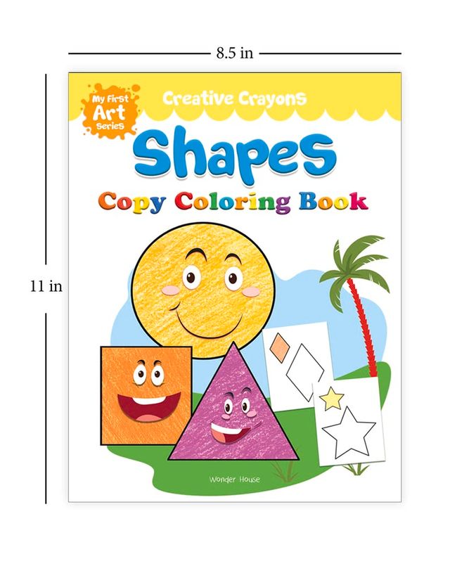 Colouring Book Of Shapes: Creative Crayons Series - Crayon Copy Colour Books