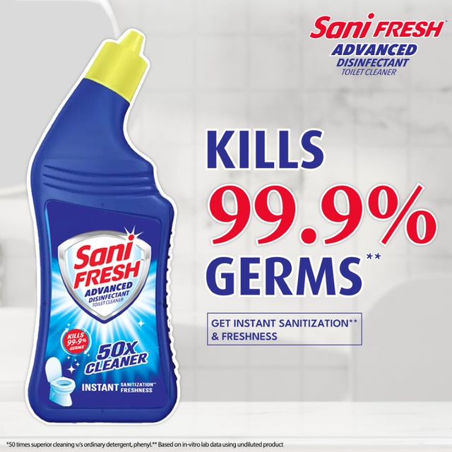 Buy Sanifresh Advance Liquid Toilet Cleaner with Odonil Air Freshner Block Online - Price @ ₹180 ...