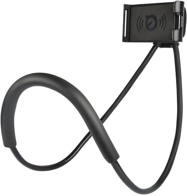 Sounce Lazy Neck 360 Rotating Flexible Holder-Stand | Compatible with 4-7 Inch Smartphones | Black
