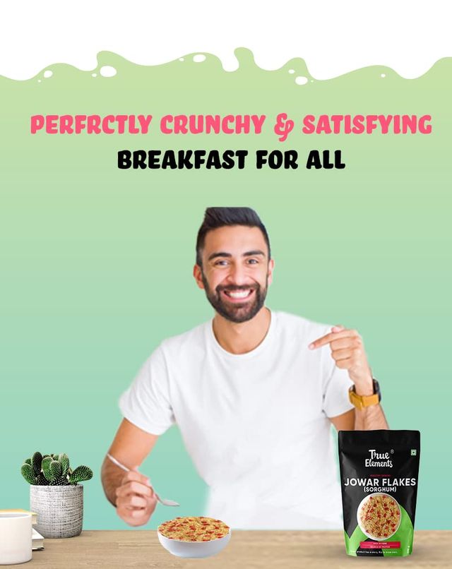 True Elements Plain Jowar Flakes