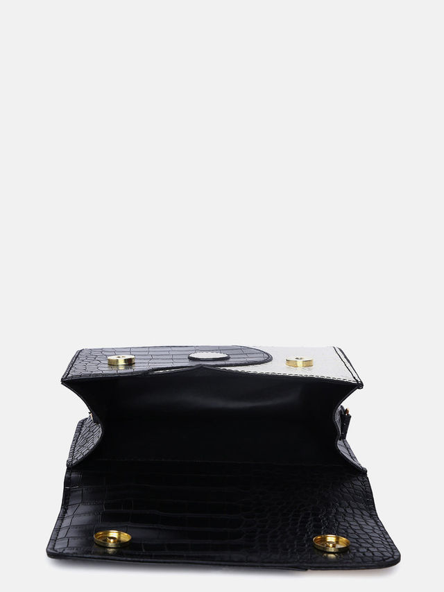 Haute Sauce Women's Textured PU 2 L Satchel | Multicolour