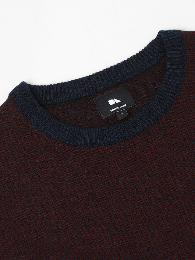 Dennis Lingo Men's Round Neck Pullover | Navy Blue | M