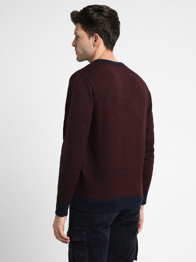 Dennis Lingo Men's Round Neck Pullover | Navy Blue | M
