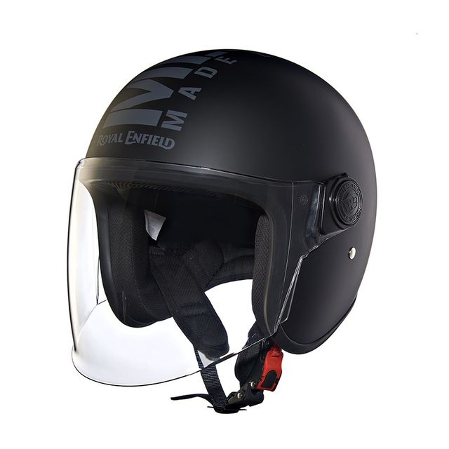 Royal Enfield Op Mlg Helmet | Matt Black And Dark Grey | L 