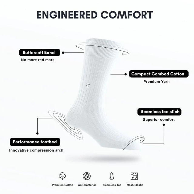 Socksoho Men's Striped Cotton Socks | Orange and Blue - Free Size