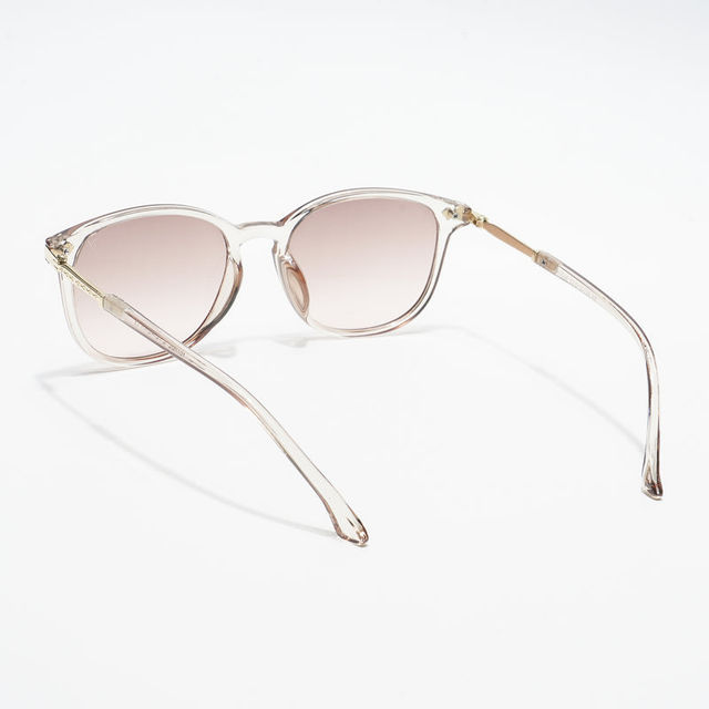 Voyage Unisex Plastic Wayfarer Sunglasses | Clear - M