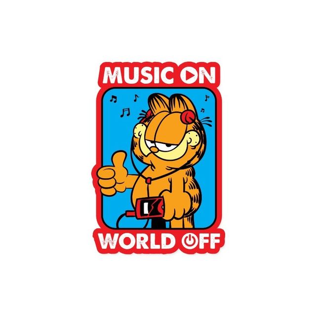 House Of Festivals Music On - Garfield Official Sticker