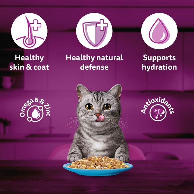 Whiskas Adult Tuna in Jelly Wet Cat Food, 80g, Pack of 3