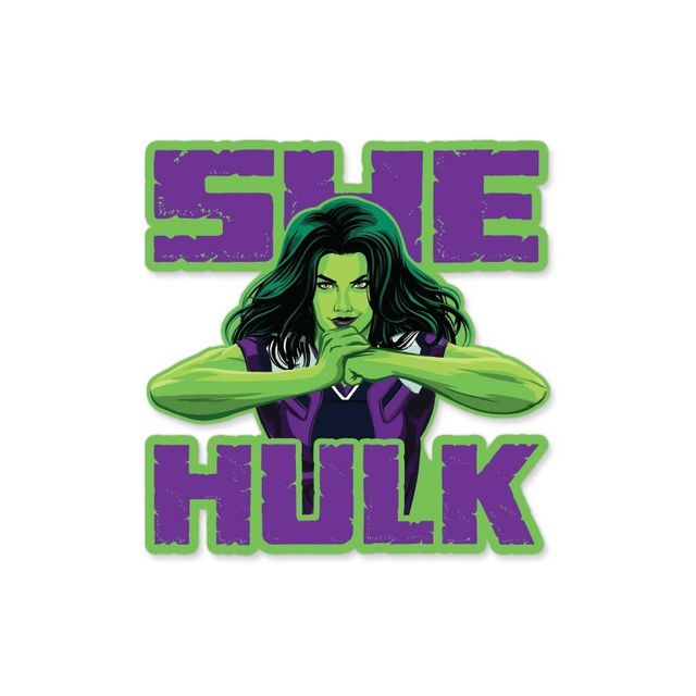 House Of Festivals Black Panther- Desi Truck Art - Marvel Official Sticker (1pc) & House Of Festivals She-Hulk Ready - Marvel Official Sticker (1pc) Combo