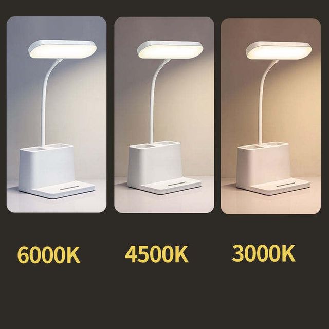 Desidiya 3-Color Rechargeable Rectangular Led Desk Lamp