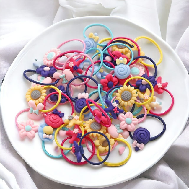 Jewels Galaxy Colorful Hair Rubber Bands For Women/Girls