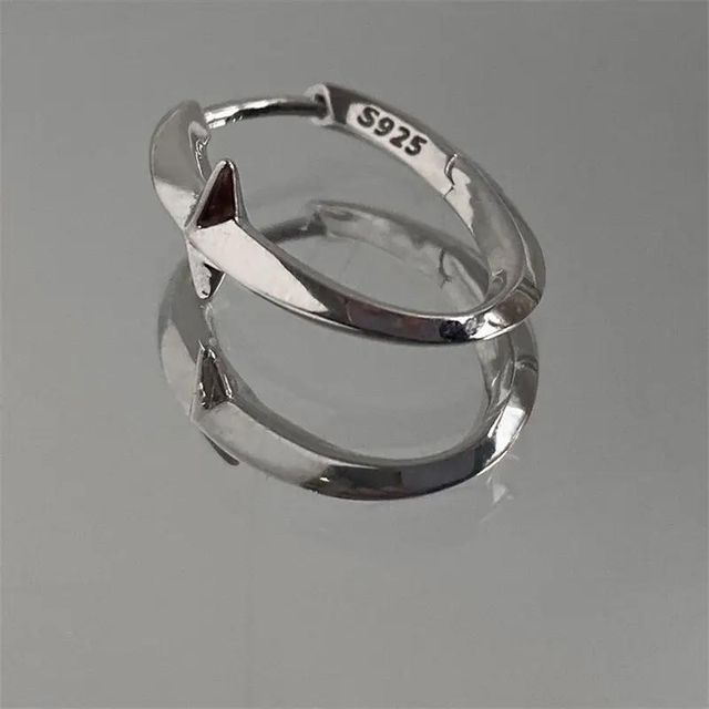 Salty Alpha Minimalist Kpop Silver Earrings