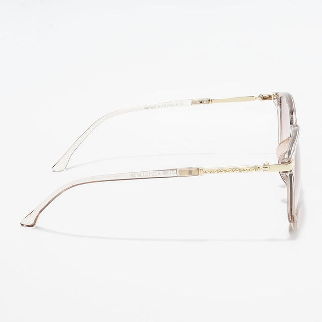 Voyage Unisex Plastic Wayfarer Sunglasses | Clear - M