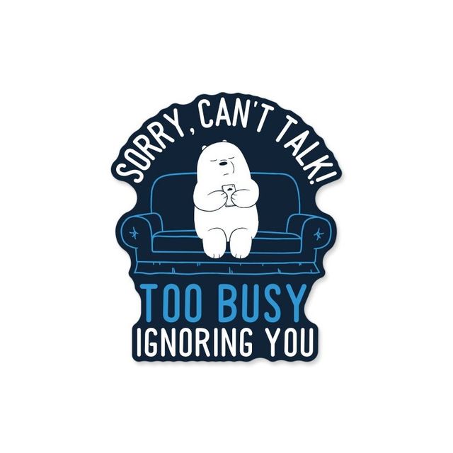 House Of Festivals Sorry Can'T Talk - Sticker