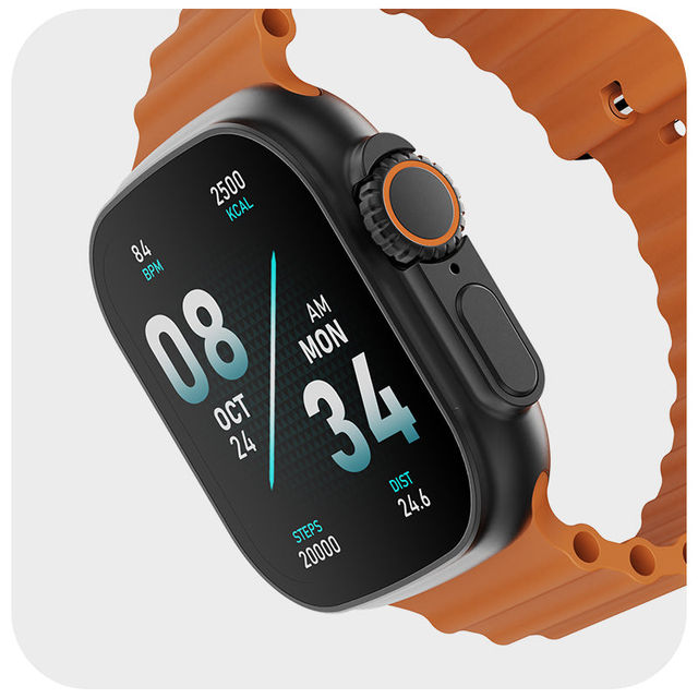 boAt Wave Glory Smartwatch | 1.96" Display | BT Calling - Orange
