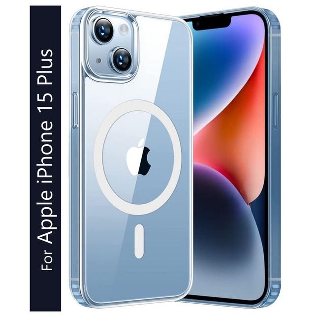 Kwine Case Apple iPhone 15 Plus Back Cover - Magsafe Case - Transparent