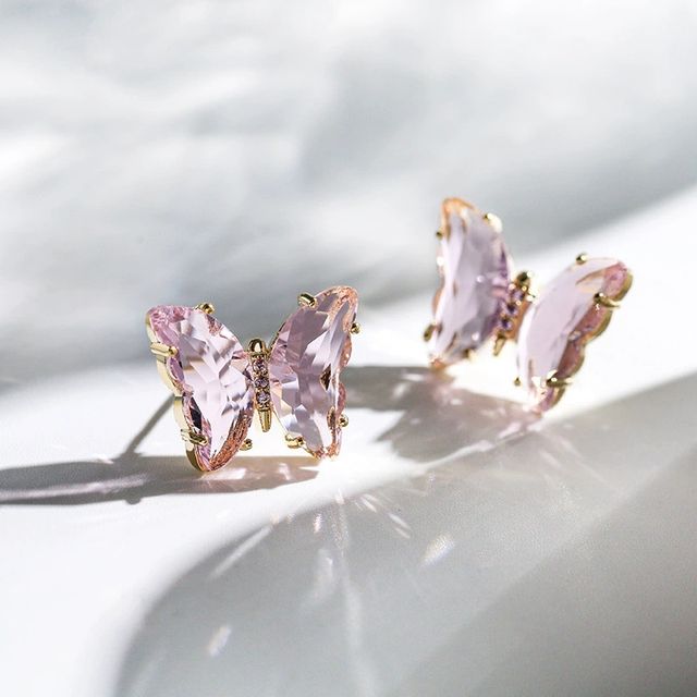 Just Lil Things Pink Artificial Earrings