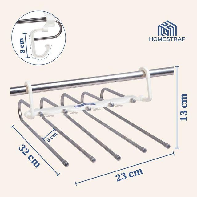HomeStrap 5in1 Space Saver Multi Layer Pant Hanger