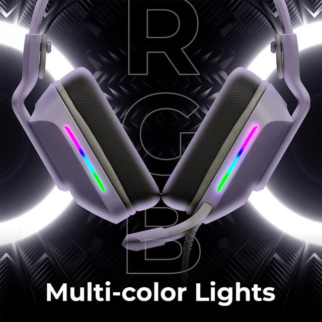 Zebronics Havoc Premium Gaming Over Ear Wired Headphone With Dolby Atmos Subscription (Purple)