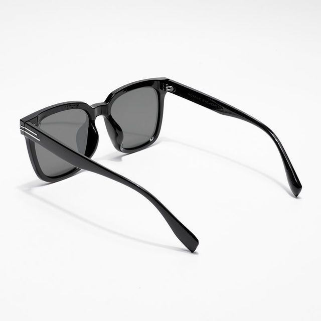 Voyage Unisex Plastic Wayfarer Sunglasses | Black - One Size