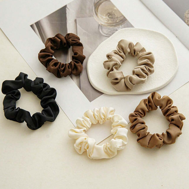 Jewels Galaxy Multicolor Regular-Use Satin Scrunchies