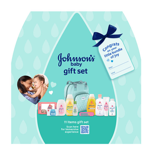 Johnson's Baby Love Baby Care Gift Set For Babies | Blue | 0+ months