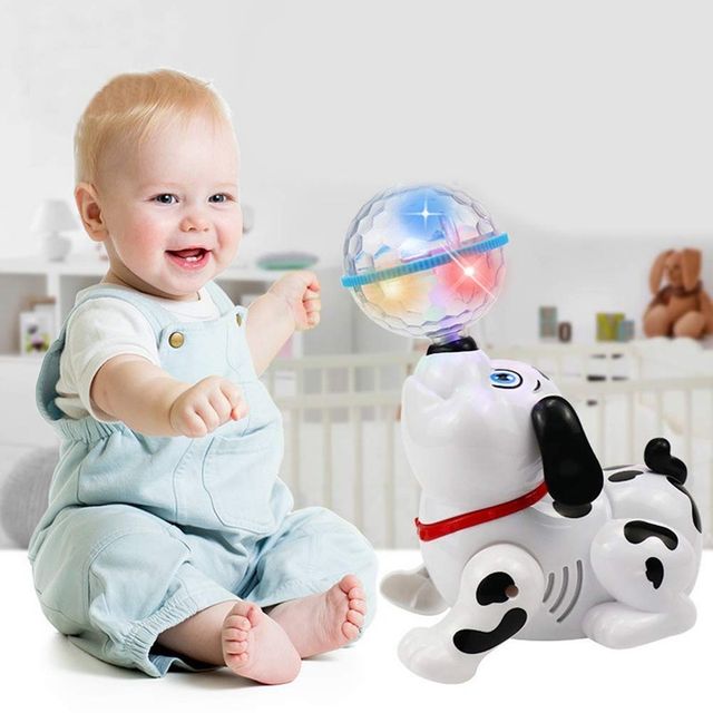 Fablue Musical Dancing Dog Toy for Kids with Flashing Lights - Sound and Light Toy for Toddlers