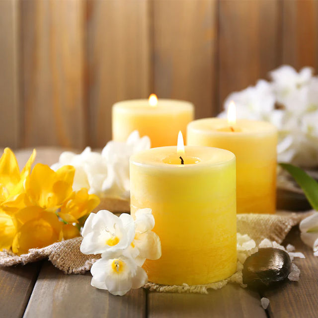 Iris Home Fragrance Mango Sorbet Scented Votive Candles Refill- Pack Of 6