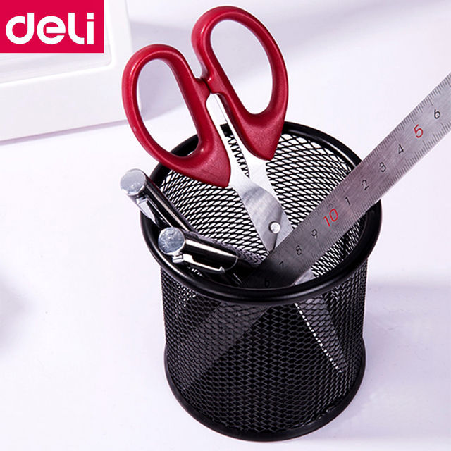 Deli W909 Mesh Pen Holder Black